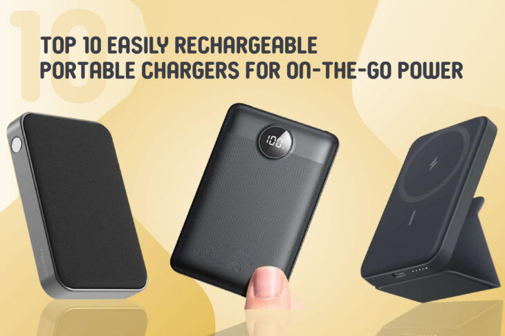 Top 10 Easily Rechargeable Portable Chargers for On-the-Go Power