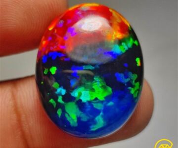 The Unique Play of Color in Ethiopian Black Opal: An In-Depth Look